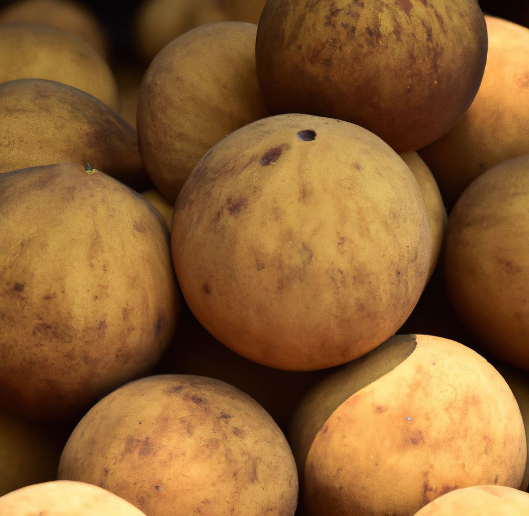 Image of close up of heap of multiple ripe monk fruits - Free Images, Stock Photos and Pictures on Pikwizard.com