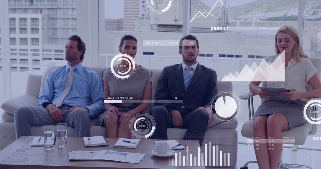 Collaborative Business Analysis with Team Analyzing Financial Growth