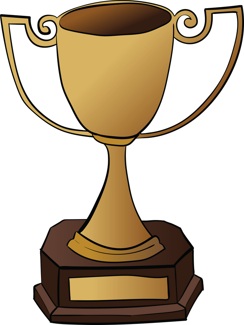 Transparent Golden Trophy Cup Illustration for Sports and Competitions - Download Free Stock Images Pikwizard.com