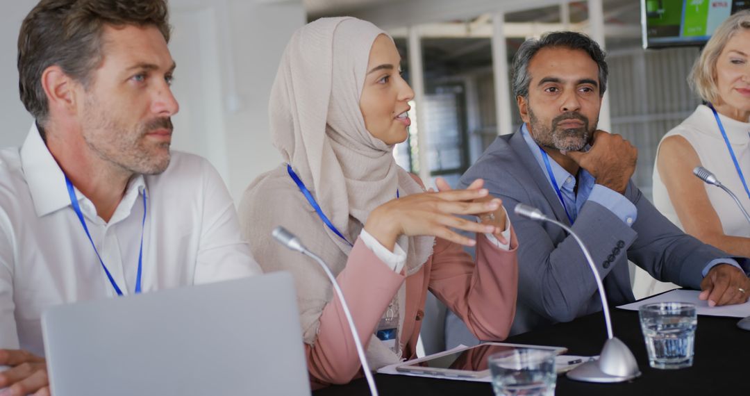 Diverse Business Conference Team Discussion