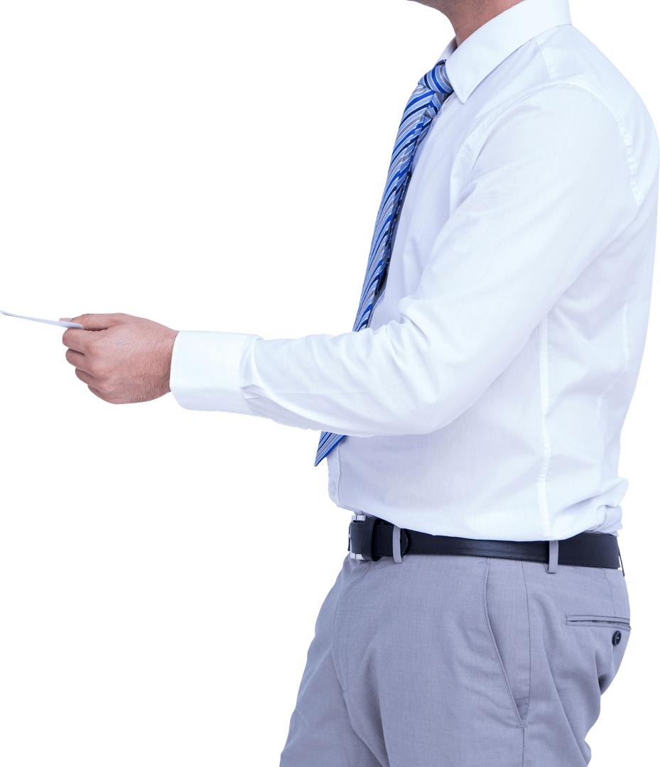 Businessman Giving Handshake Gesture Transparent Background