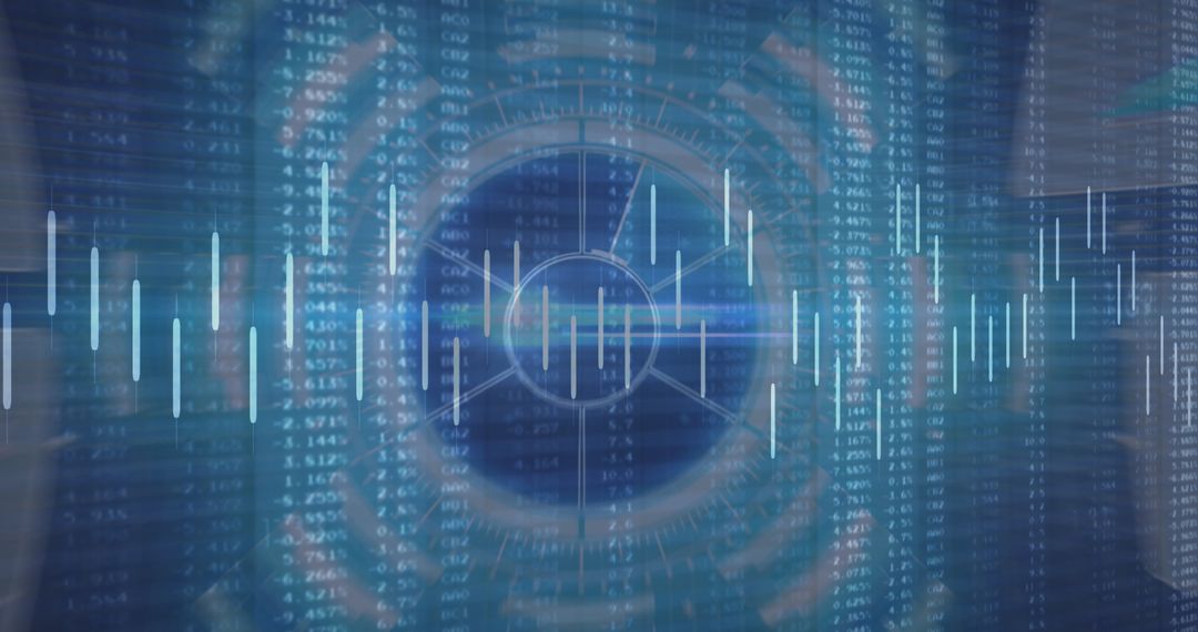 Digital Data Processing with Complex Interface Visualization - Free Images, Stock Photos and Pictures on Pikwizard.com