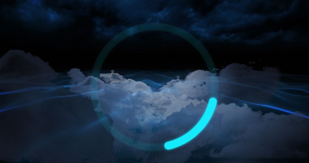 Digital Cloud Scanning with Futuristic Glow