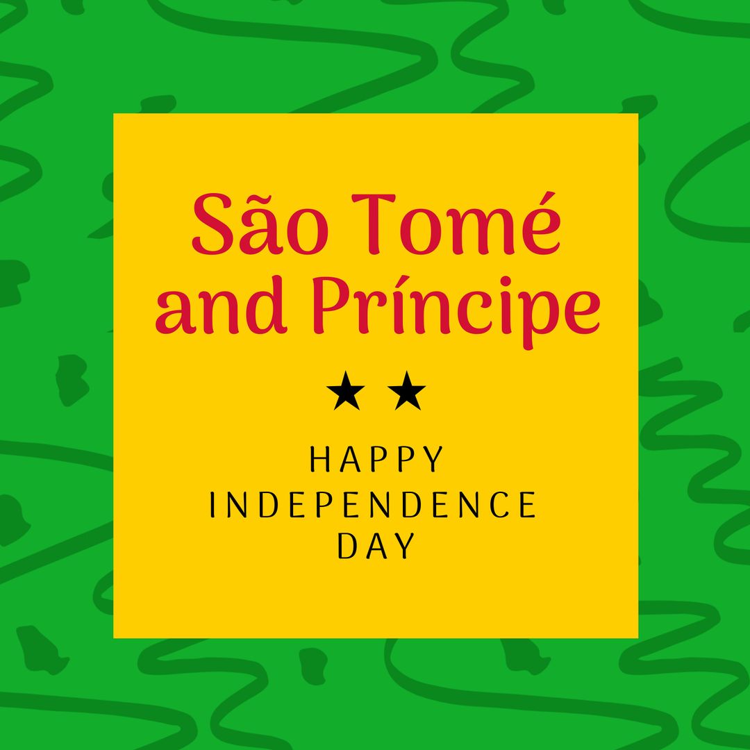 São Tomé and Príncipe Independence Day Celebration Poster - Download Free Stock Templates Pikwizard.com