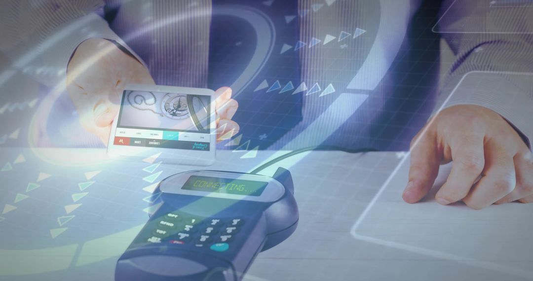 Futuristic Digital Payment Transaction with Holographic Interface