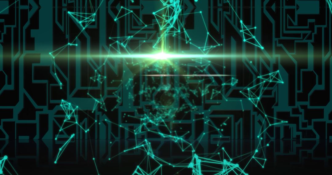 Innovative Digital Network Matrix Background Technology Concept