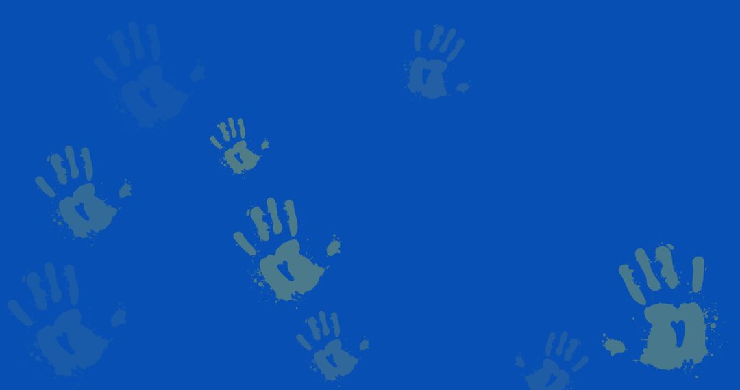 Expression of Support for Ukraine with Imprints on Blue Background