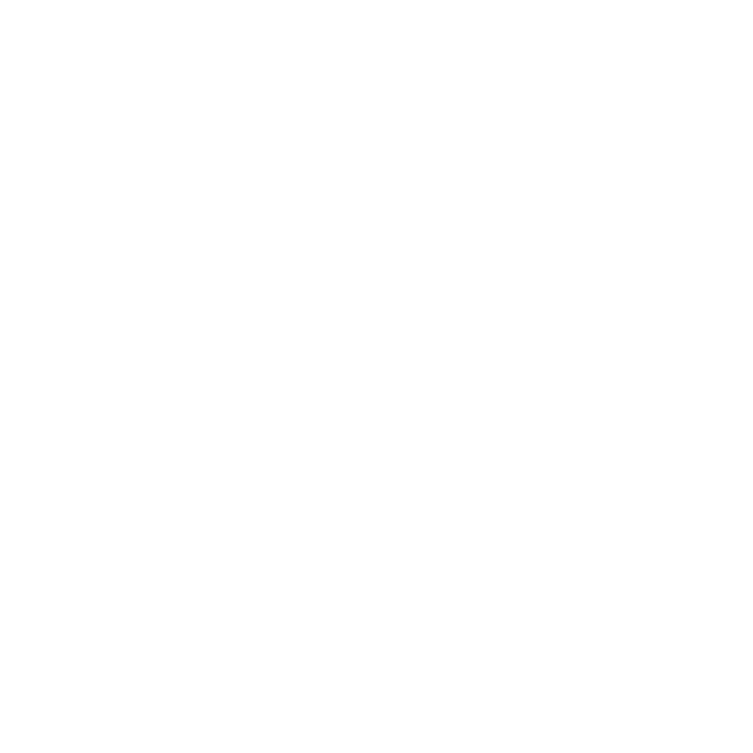 Creative White Light Bulb Icon on Transparent Background