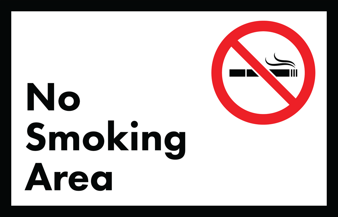 No Smoking Area Sign with Symbol on Transparent Background - Download Free Stock Images Pikwizard.com