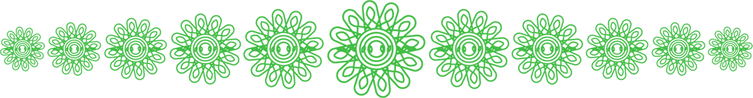 Transparent Green Floral Pattern with Copy Space