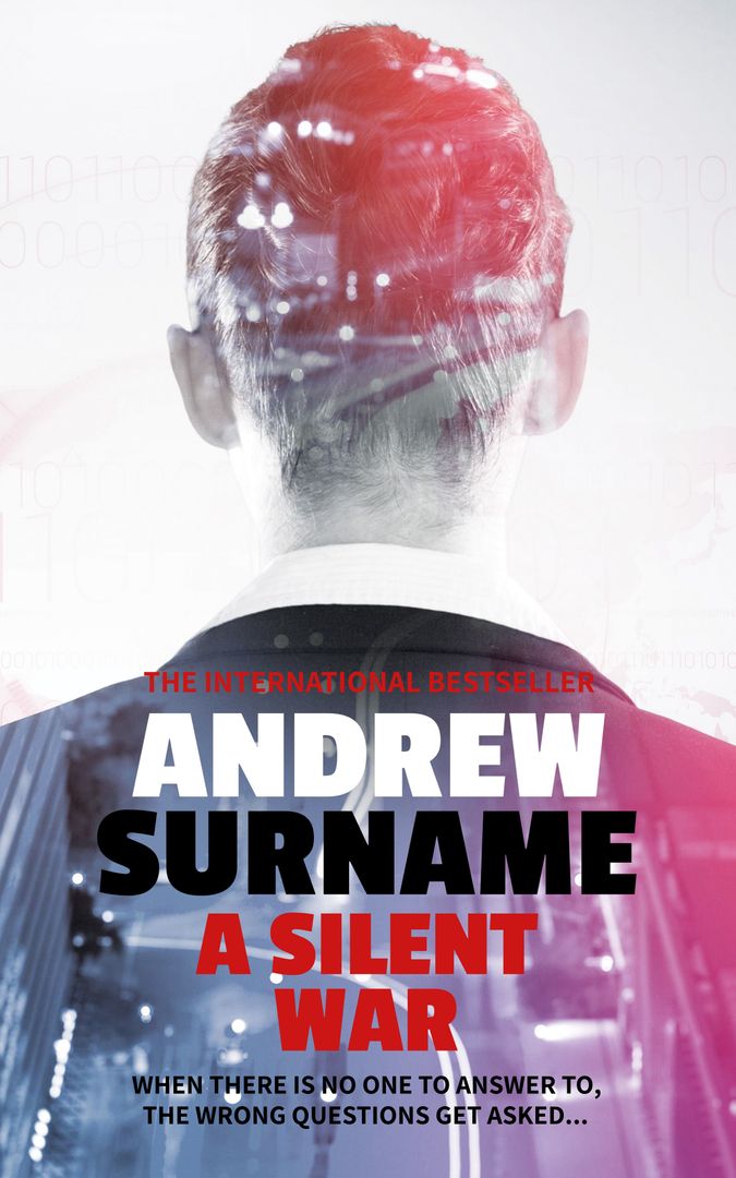 Electrifying Thriller Book Cover with Cyber Espionage Theme