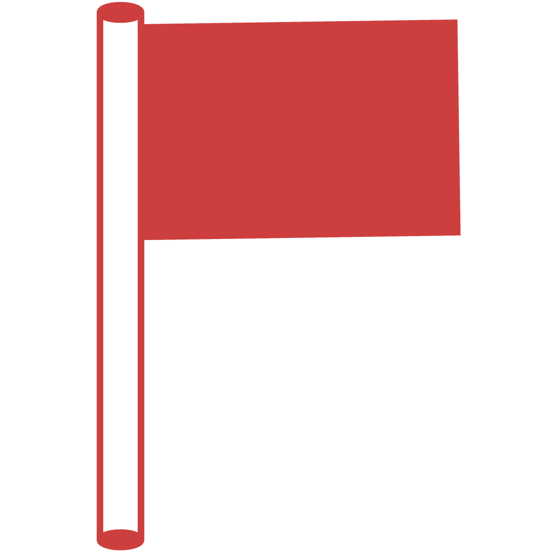 Red Flag Icon on Transparent Background - Download Free Stock Images Pikwizard.com