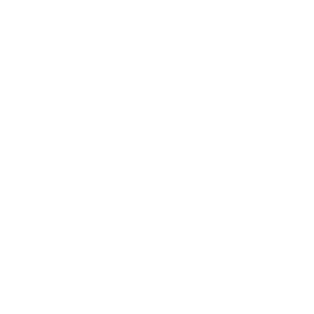 Transparent Floral Polka Dot Pattern on Black Background