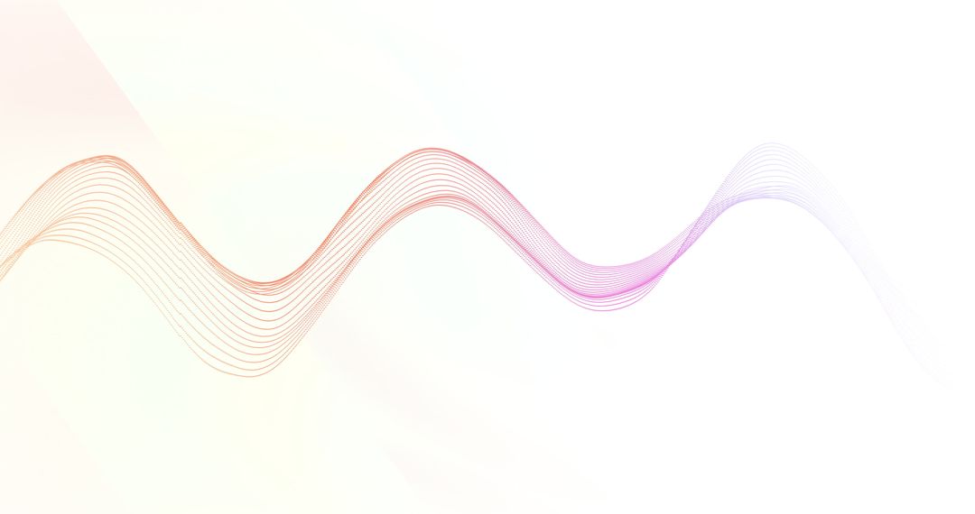 Abstract Pastel Waves Representing Data Flow and Connections