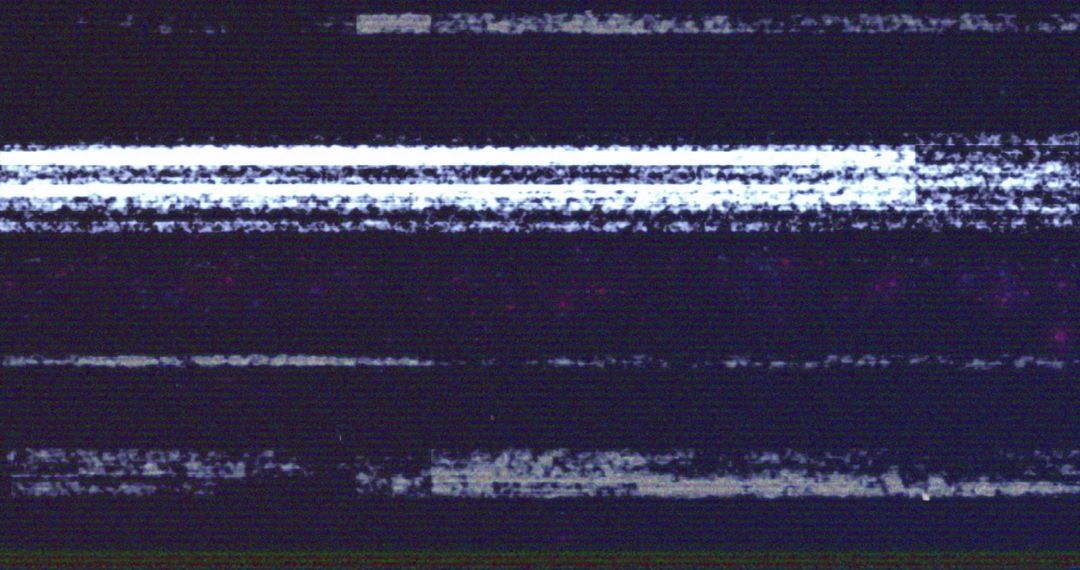 Futuristic Digital Glitch with Textured Horizontal Lines