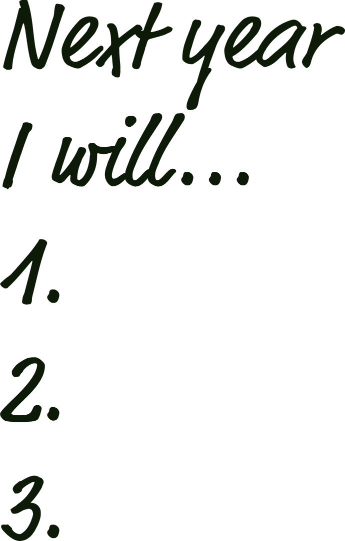 Transparent Next Year Resolution List Background - Download Free Stock Images Pikwizard.com