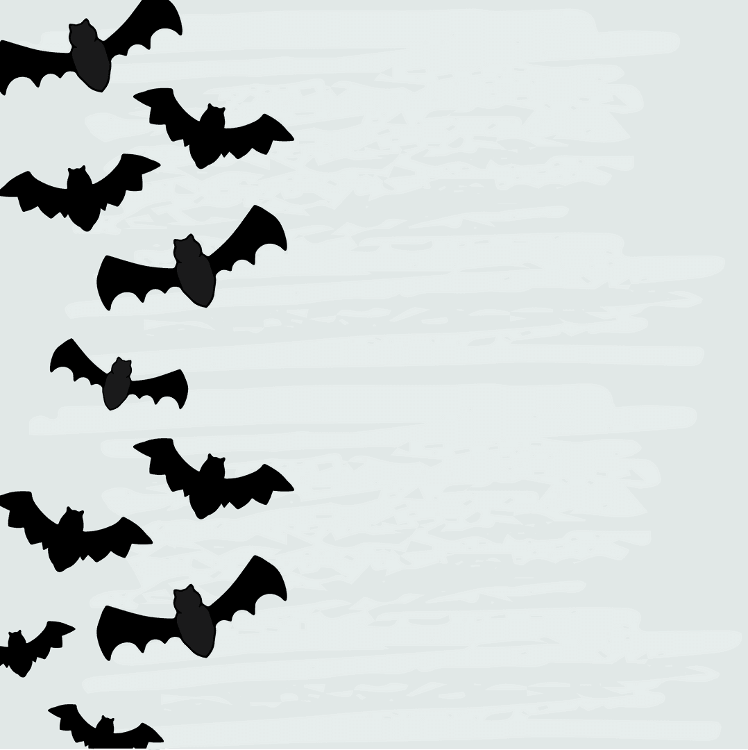 Transparent Bats Flying on Light Background in Motion
