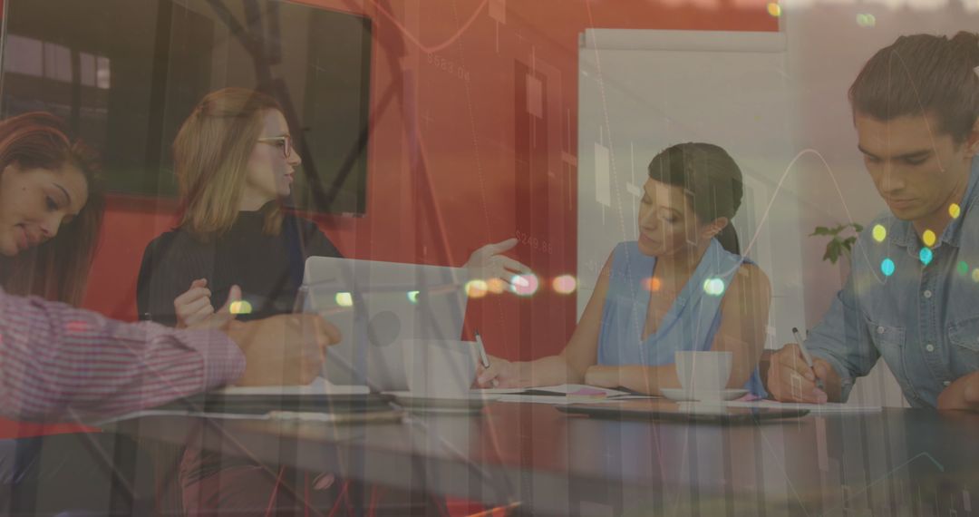 Team Collaborating on Data-Driven Project