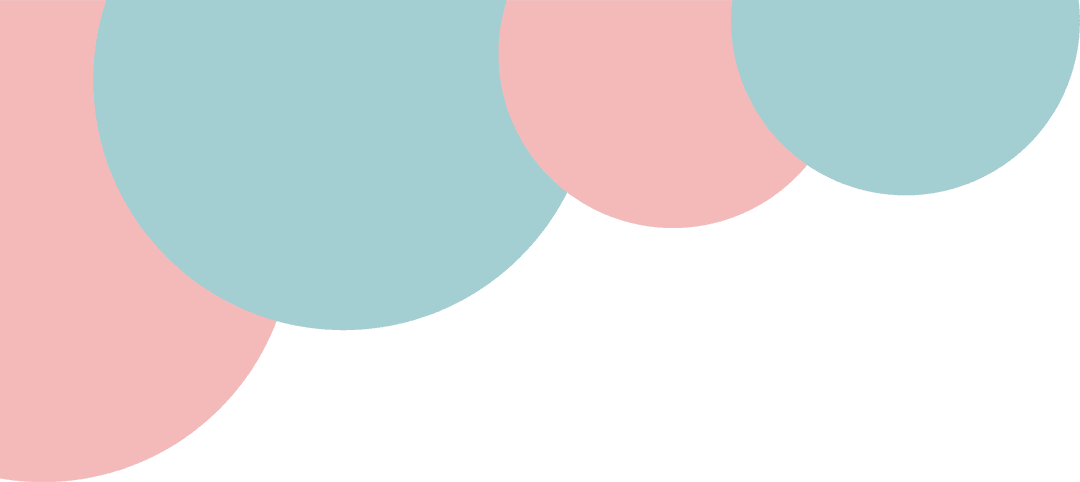 Overlapping Pastel Circles on Transparent Background for Minimalist Design