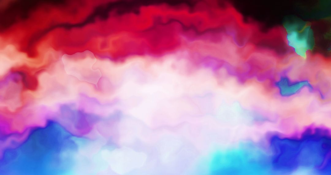 Vibrant Abstract Colorful Liquid Art in Red, Pink, and Blue