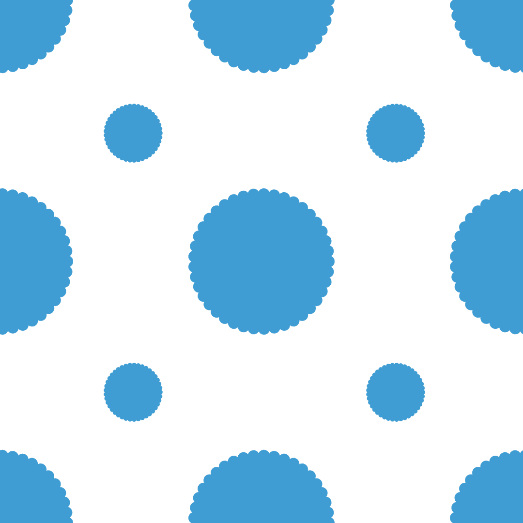 Blue Circle Pattern on Transparent Background for Various Designs