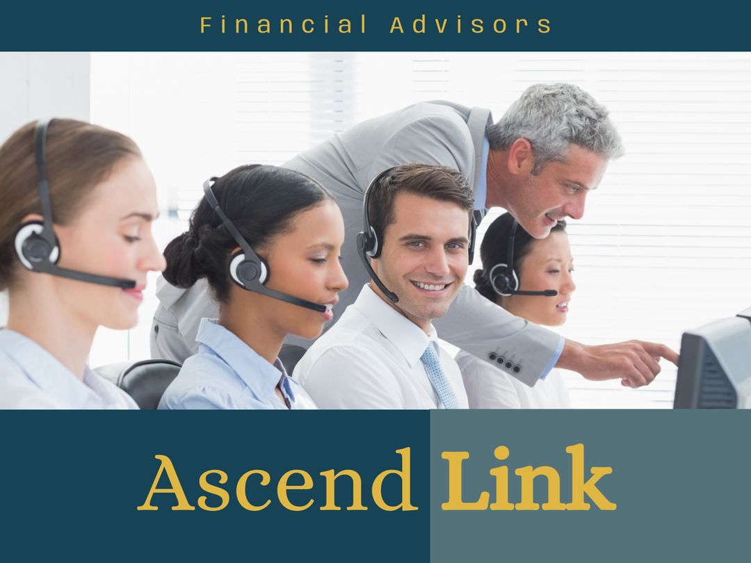 Professional Financial Advisors in Office with Headsets - Download Free Stock Templates Pikwizard.com