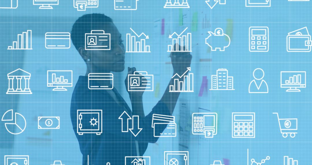 Financial Technology Concept with African American Professional