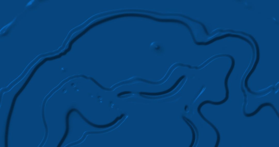 Abstract Blue Liquid Waves and Swirls in Motion