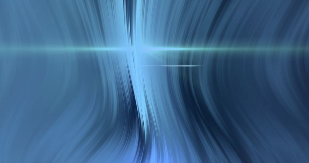 Blue Light Trails with Abstract Movement