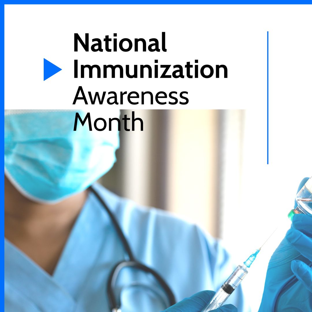 Doctor Preparing Vaccination for National Immunization Awareness Month - Download Free Stock Templates Pikwizard.com