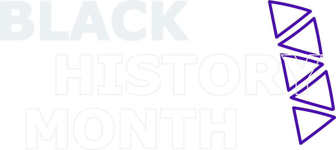 Transparent Black History Month Design with Geometric Elements