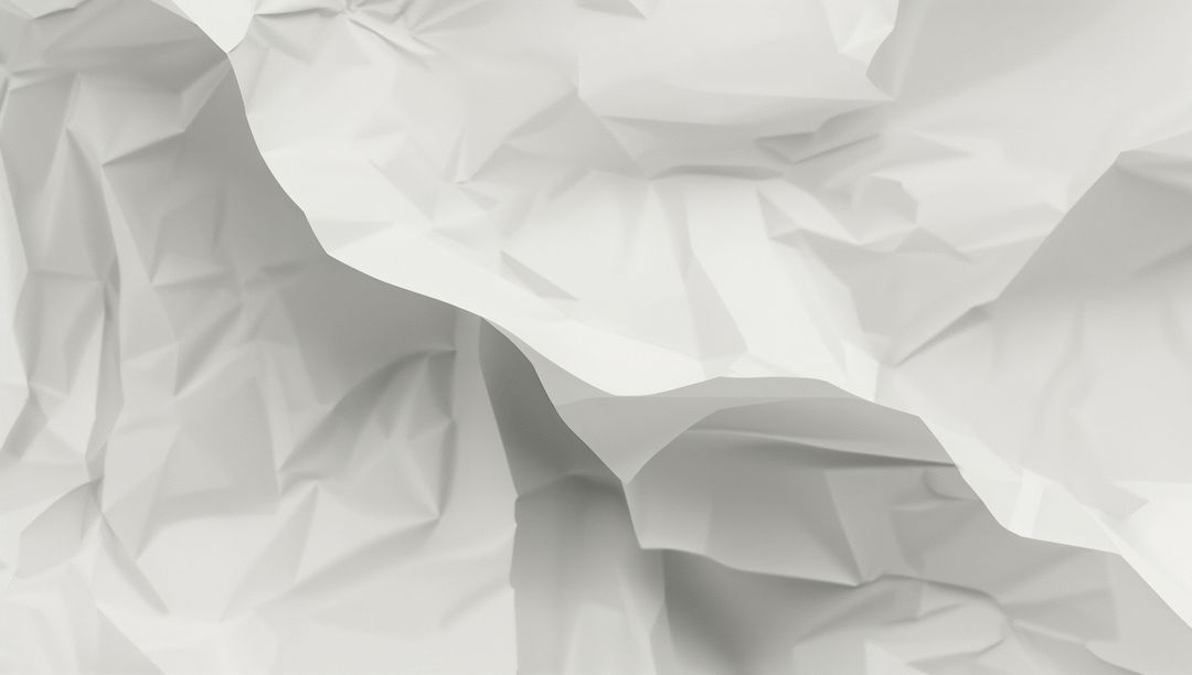 Abstract Crumpled White Paper Texture for Creative Design