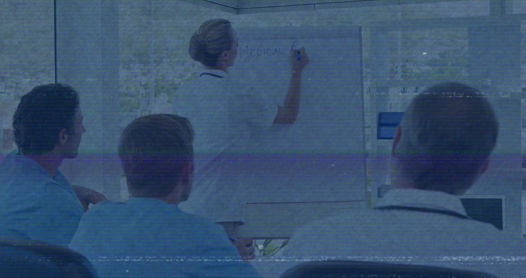 Healthcare Professional Training with Lab Coat Instructor