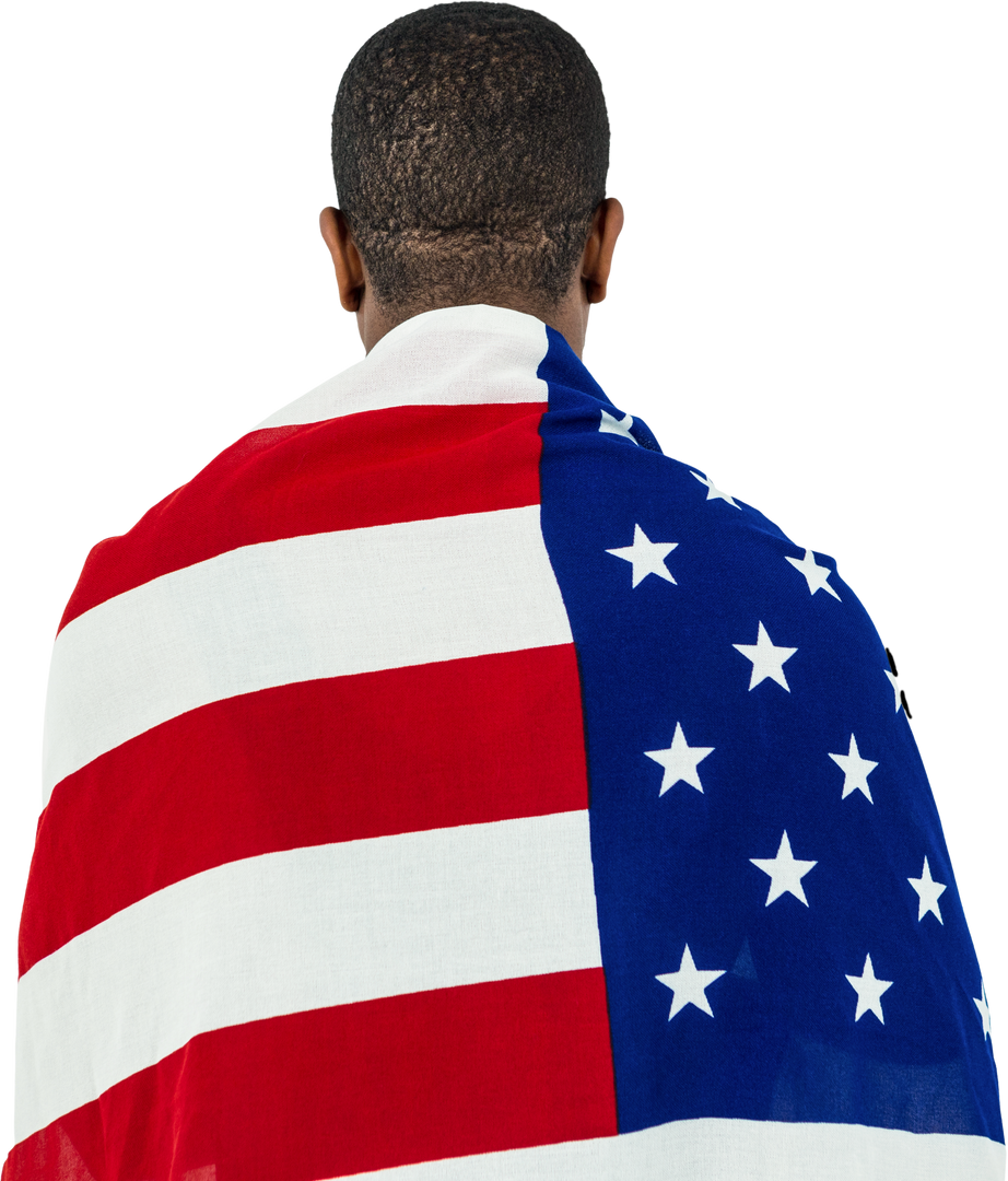 Athlete Draped with Transparent American Flag - Download Free Stock Images Pikwizard.com