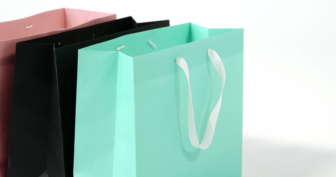 Colorful Shopping Bags with Minimalist Design - Free Images, Stock Photos and Pictures on Pikwizard.com