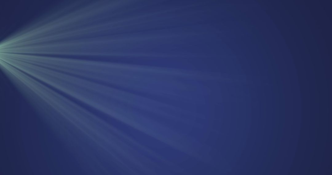 Abstract Sunbeam Light Rays on Deep Blue Background Design
