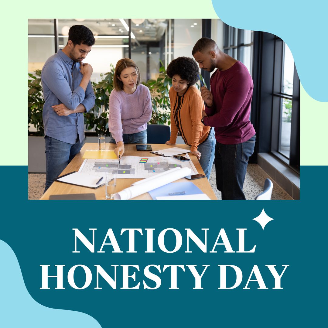 Diverse Team Discussing National Honesty Day Concept
