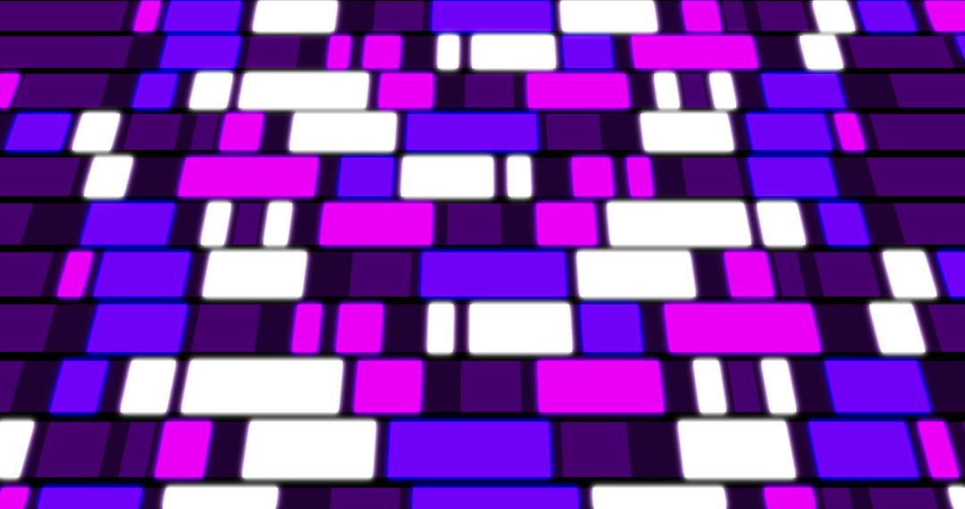 Vibrant Violet and White Abstract Rectangle Pattern