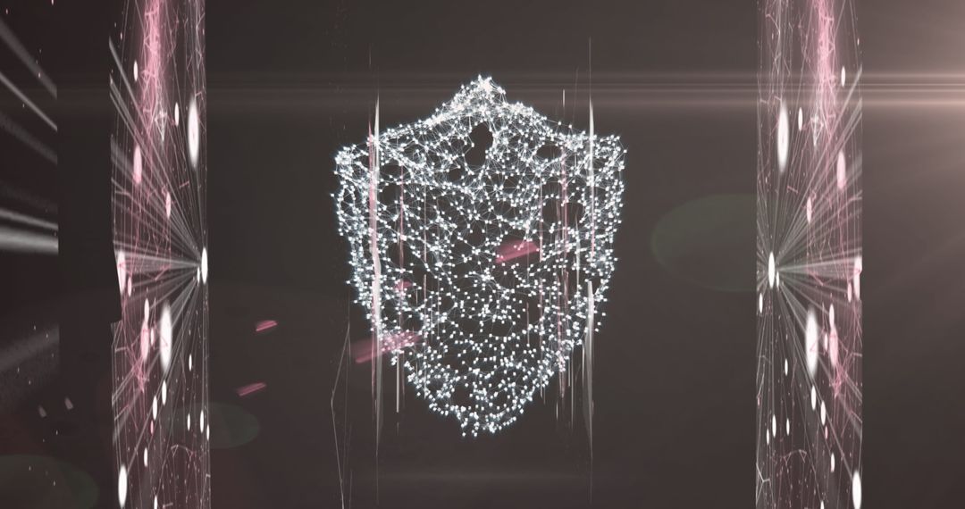 Digital Network Shield Representing Online Security