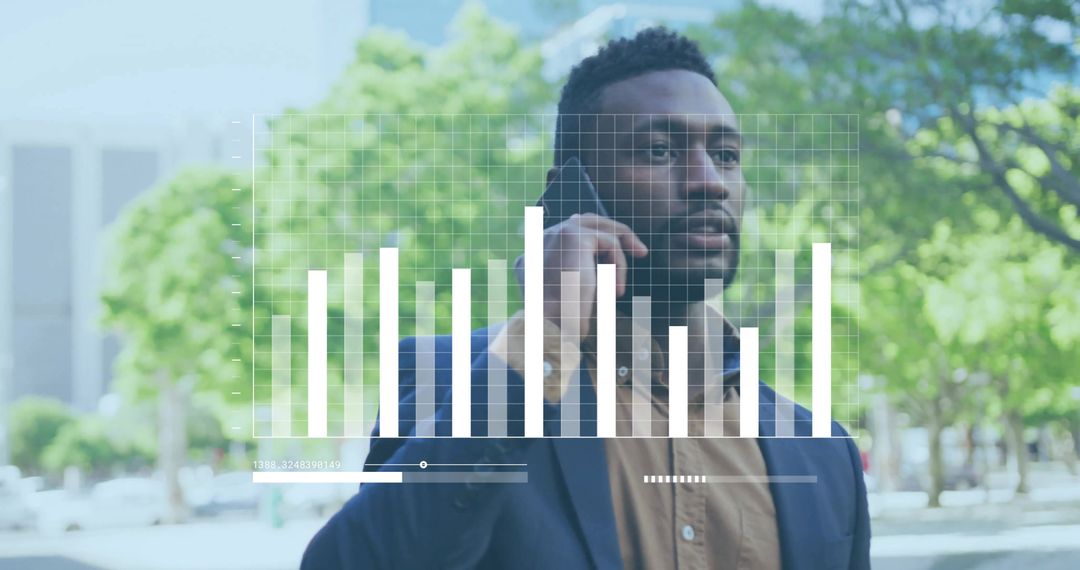 Urban Professional Engaged in Data-Driven Conversation