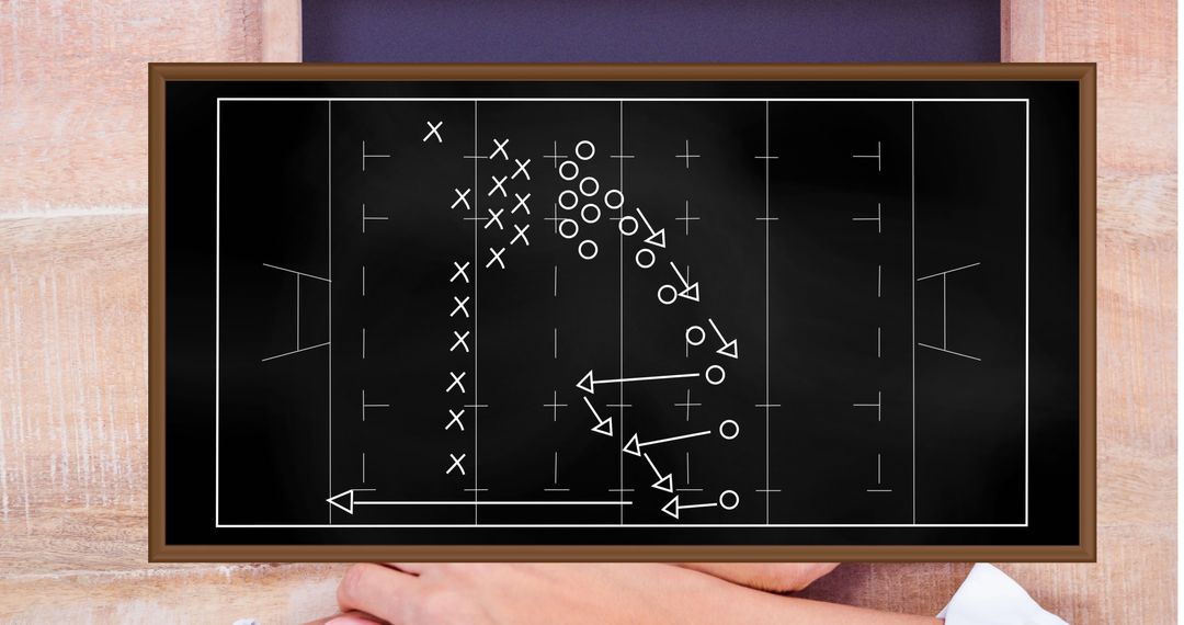 Rugby Strategy Chalkboard Calculation for Game Tactics - Free Images, Stock Photos and Pictures on Pikwizard.com