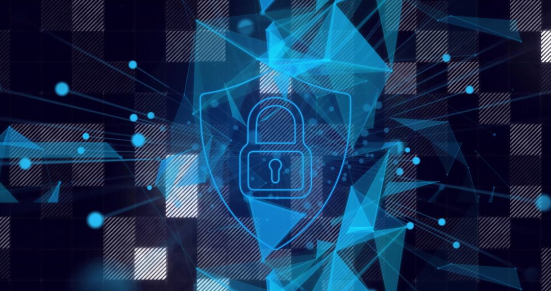 Digital Security and Data Processing Conceptual Mixed Media