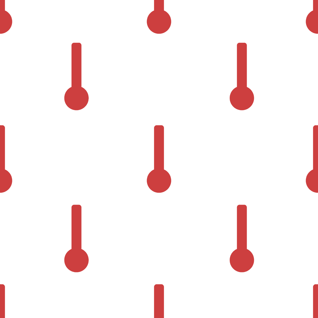 Red Symbol Pattern on Transparent Background