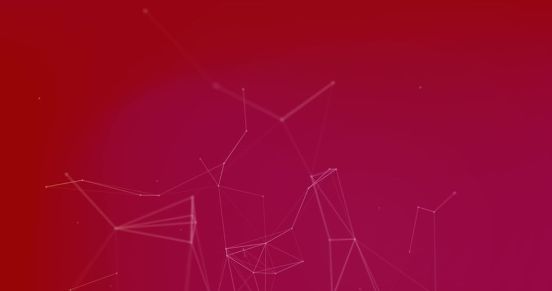 Abstract Network Connections on Dynamic Red Background