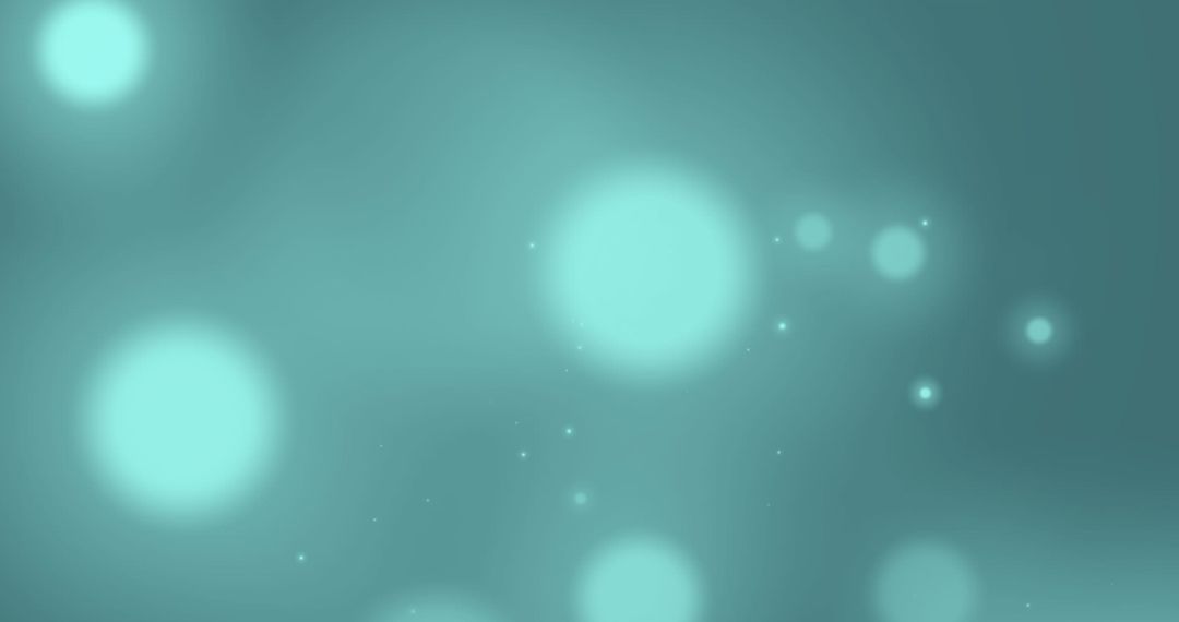 Abstract Green Light Spots Background With Bokeh Effect