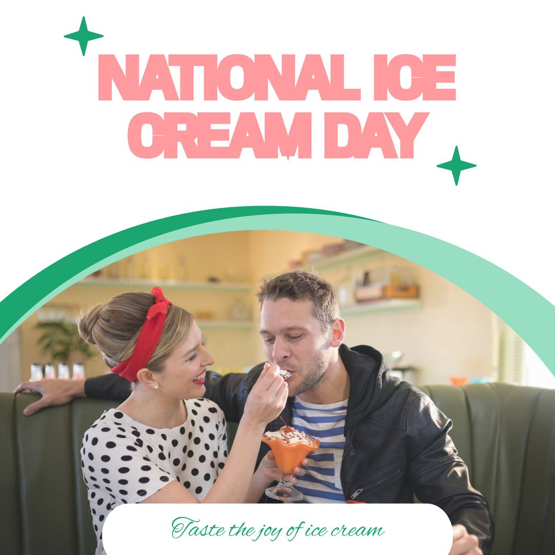 Couple Celebrates National Ice Cream Day with Joyful Indulgence