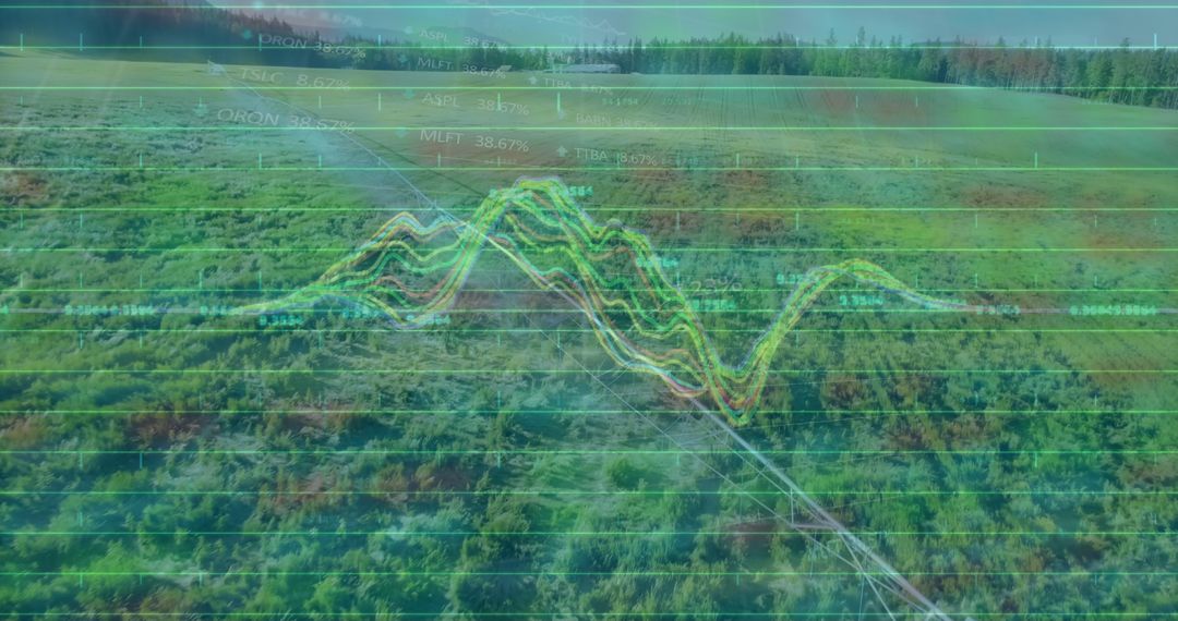 Aerial View with Telemetric Data and Environmental Monitoring
