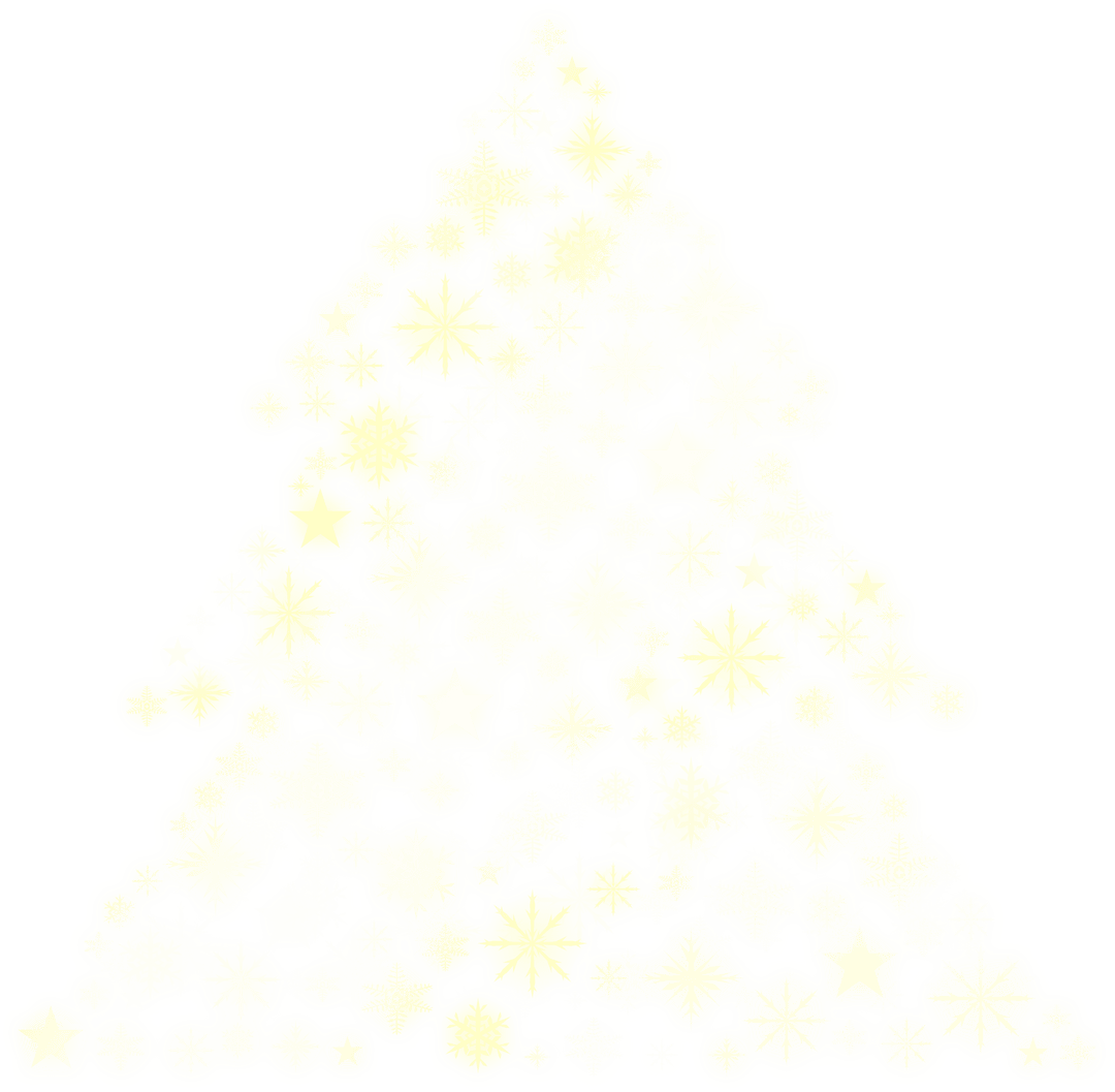 Transparent Glowing Christmas Tree Abstract Illustration
