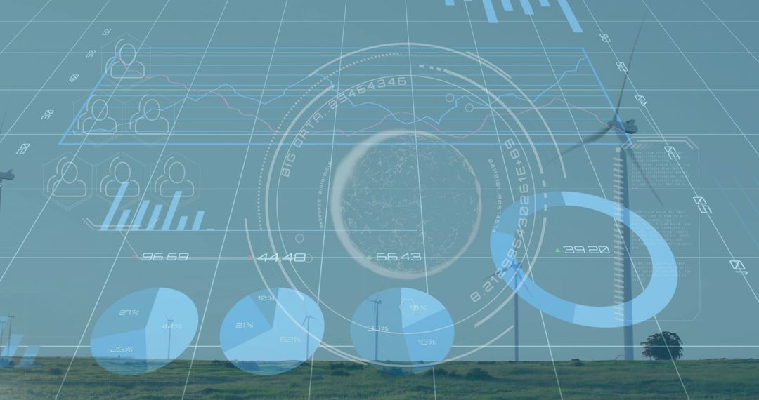 Digital Interface Tracking Renewable Energy Analytics on Wind Farm