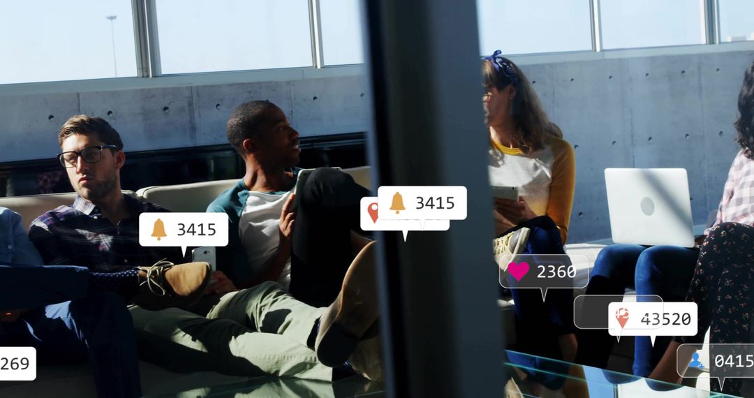 Digital Connectivity Among Travelers with Augmented Reality Notifications
